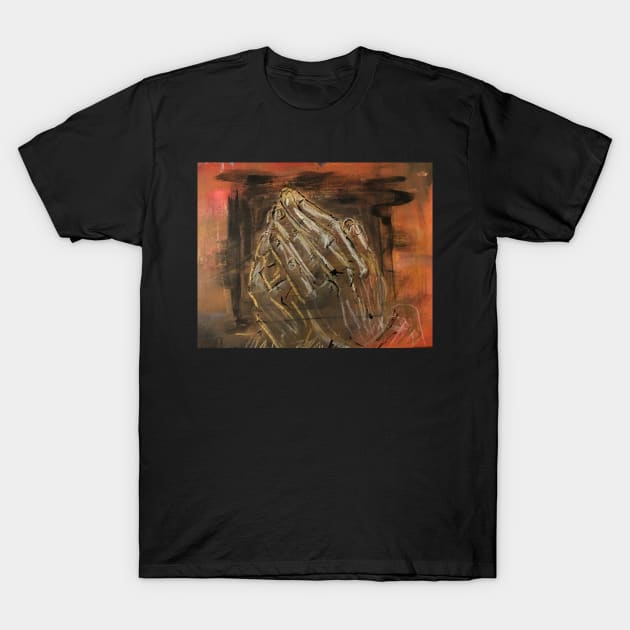 Hands above T-Shirt by YaebaArts